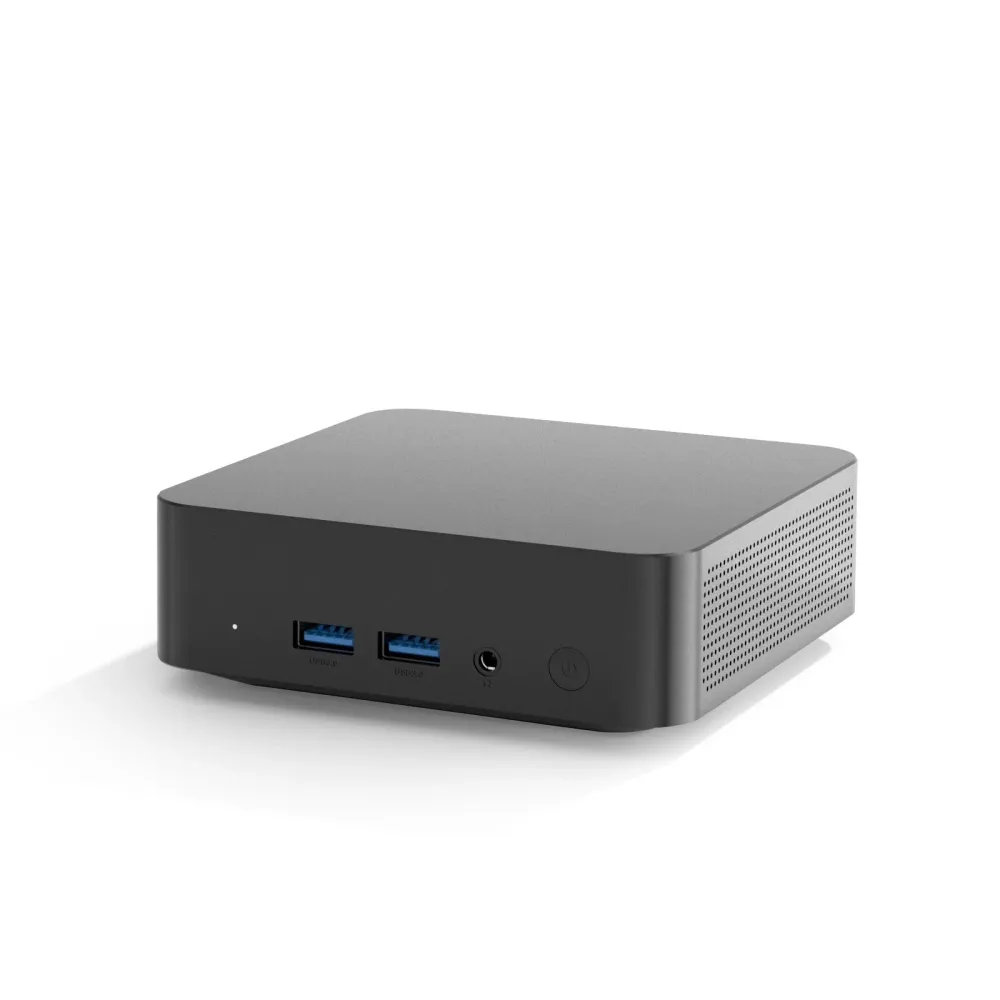 OUMAX T9 Intel-Prozessor Alder Lake-N100 Mini-PC 16GB RAM 512GB SSD Dual HD Typ-C Dreifach-Display Windows 11 Mini-Computer