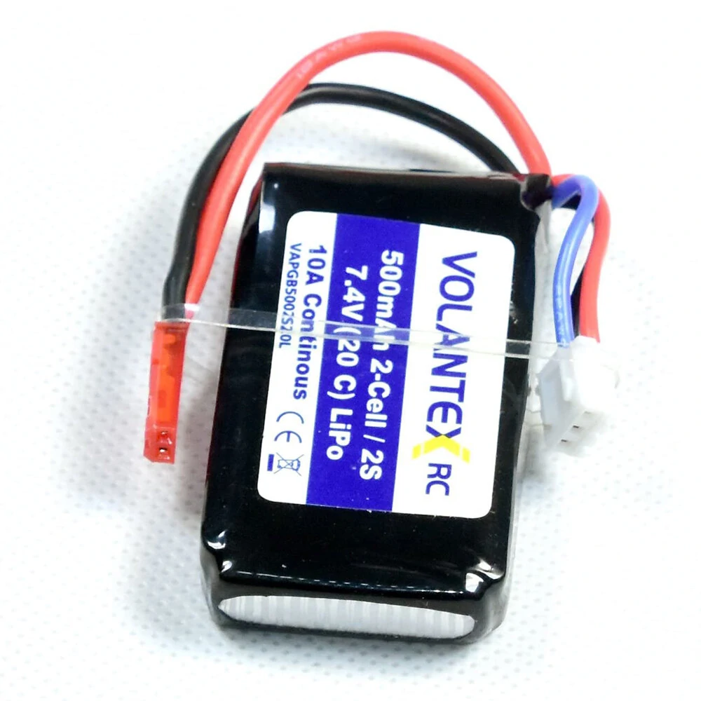 Ersatzteil für RC-Flugzeug VolantexRC 768-1 Mustang P-51D / Saber 920 756-2 7,4V 500mAh 20C Lipo-Akku JST-Stecker Ersatzteil für RC-Flugzeug VolantexRC 768-1 Mustang P-51D / Saber 920 756-2 7,4V 500mAh 20C Lipo-Akku JST-Stecker