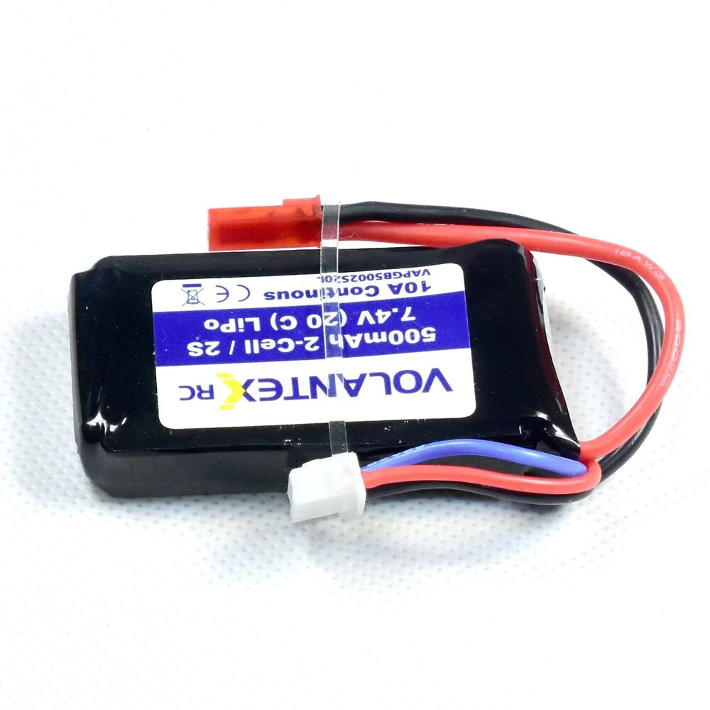 Ersatzteil für RC-Flugzeug VolantexRC 768-1 Mustang P-51D / Saber 920 756-2 7,4V 500mAh 20C Lipo-Akku JST-Stecker Ersatzteil für RC-Flugzeug VolantexRC 768-1 Mustang P-51D / Saber 920 756-2 7,4V 500mAh 20C Lipo-Akku JST-Stecker