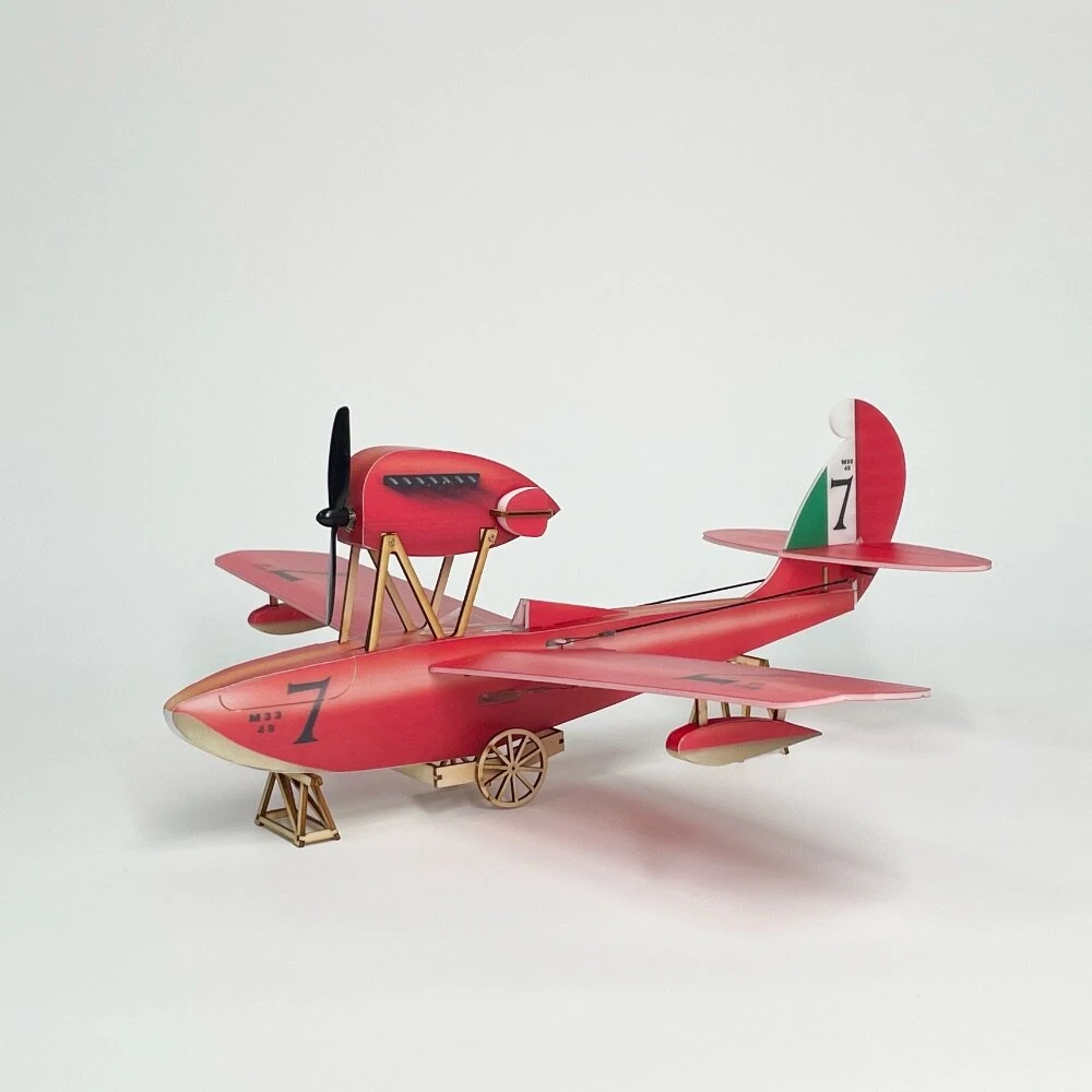 Minimalistisches RC Flugzeug Macchi M-33 Micro Scale 400mm Spannweite KT Foam RC Airplane KIT+Motor Minimalistisches RC Flugzeug Macchi M-33 Micro Scale 400mm Spannweite KT Foam RC Airplane KIT+Motor