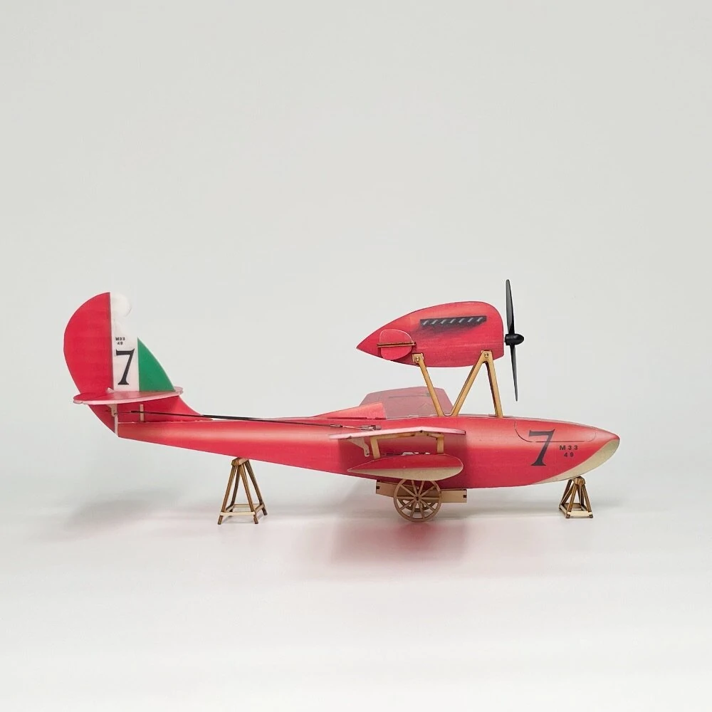 Minimalistisches RC Flugzeug Macchi M-33 Micro Scale 400mm Spannweite KT Foam RC Airplane KIT+Motor Minimalistisches RC Flugzeug Macchi M-33 Micro Scale 400mm Spannweite KT Foam RC Airplane KIT+Motor