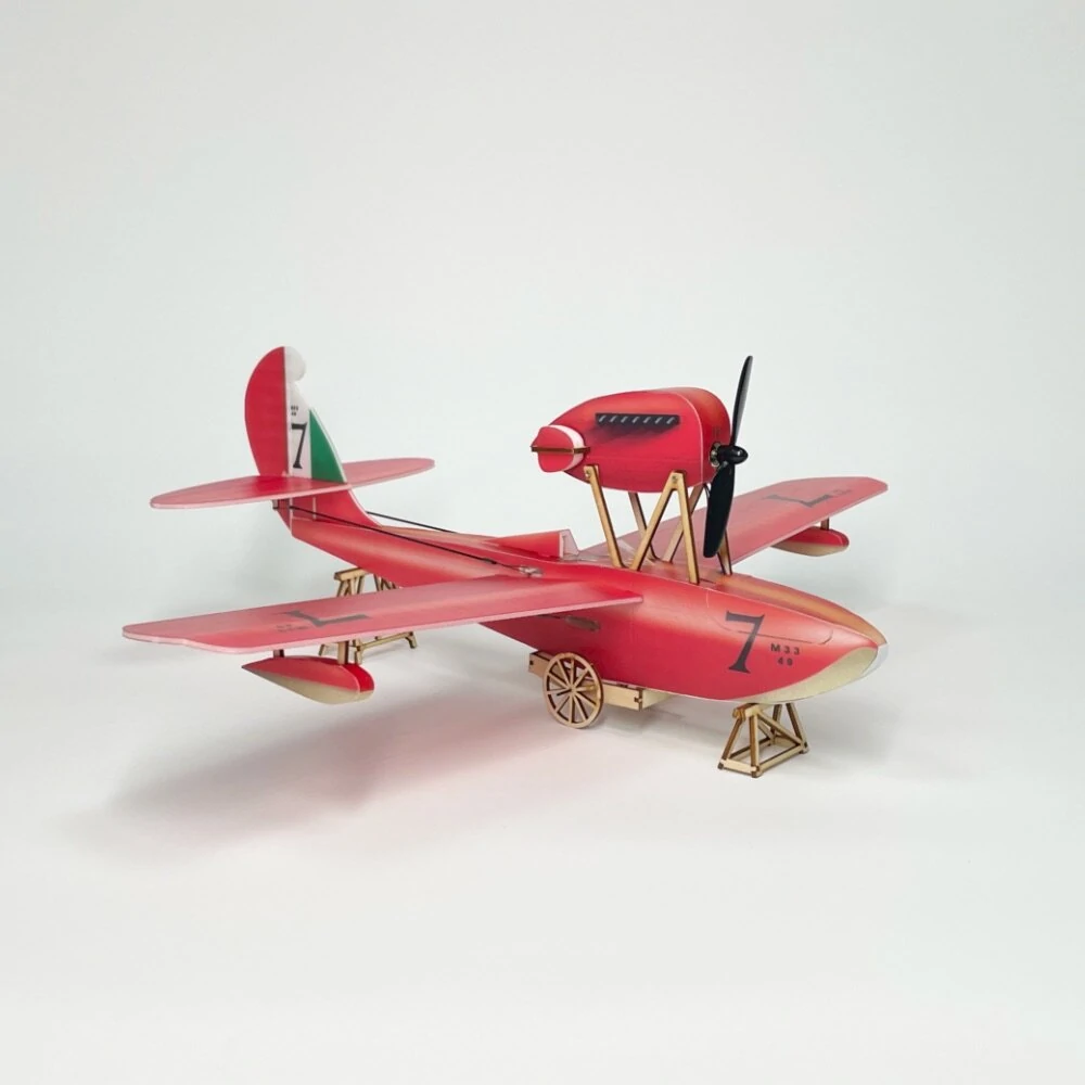 Minimalistisches RC Flugzeug Macchi M-33 Micro Scale 400mm Spannweite KT Foam RC Airplane KIT+Motor Minimalistisches RC Flugzeug Macchi M-33 Micro Scale 400mm Spannweite KT Foam RC Airplane KIT+Motor