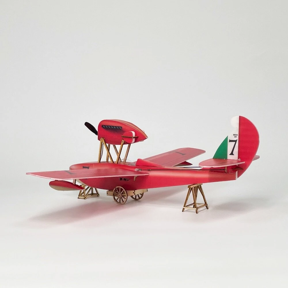 Minimalistisches RC Flugzeug Macchi M-33 Micro Scale 400mm Spannweite KT Foam RC Airplane KIT+Motor Minimalistisches RC Flugzeug Macchi M-33 Micro Scale 400mm Spannweite KT Foam RC Airplane KIT+Motor