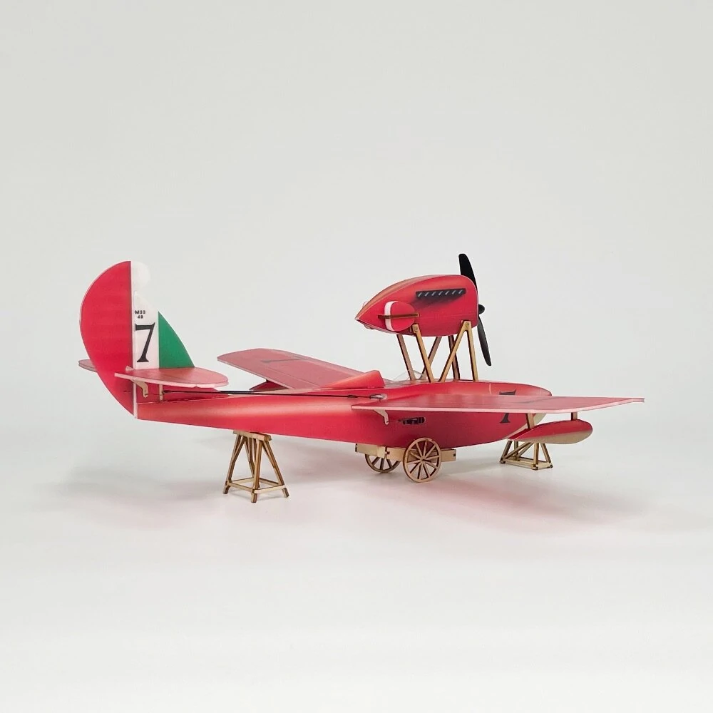 Minimalistisches RC Flugzeug Macchi M-33 Micro Scale 400mm Spannweite KT Foam RC Airplane KIT+Motor Minimalistisches RC Flugzeug Macchi M-33 Micro Scale 400mm Spannweite KT Foam RC Airplane KIT+Motor