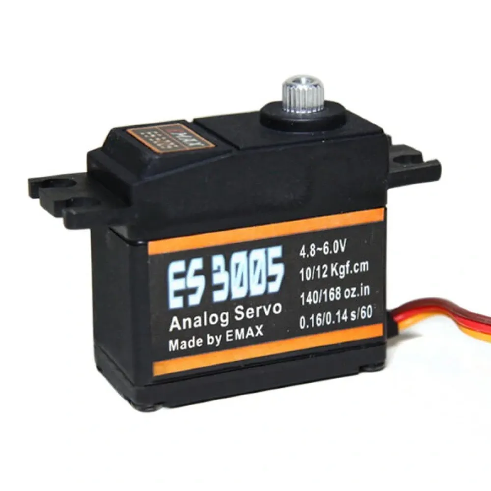 6PCS EMAX ES3005 42g Metall Analog Servo für RC-Flugzeug Wasserdicht