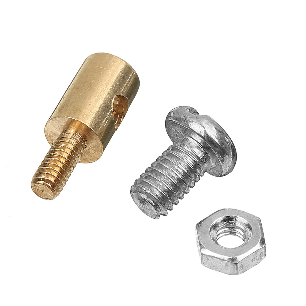 Verstellbare Pushrod-Verbindungen von 1,3 mm 1,8 mm 2,1 mm 2,5 mm 3,1 mm Verbindungsstopper für RC-Flugzeuge Verstellbare Pushrod-Verbindungen von 1,3 mm 1,8 mm 2,1 mm 2,5 mm 3,1 mm Verbindungsstopper für RC-Flugzeuge