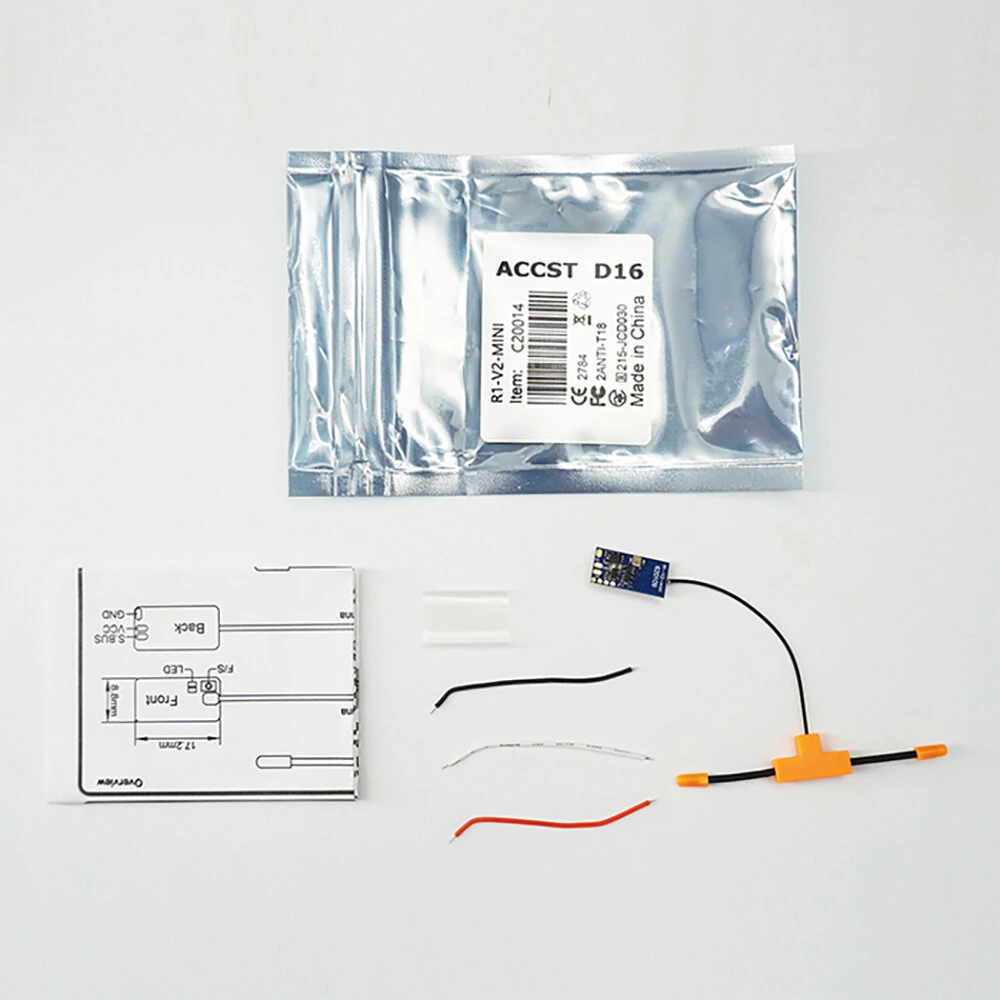 Mini-Empfänger Jumper R1 V2 2,4GHz 16CH kompatibel mit FrSky D16 XM+ RXSR SBUS-Protokoll Jumper T-Pro T-Lite T18 T16 T12 T8SG-Sender Mini-Empfänger Jumper R1 V2 2,4GHz 16CH kompatibel mit FrSky D16 XM+ RXSR SBUS-Protokoll Jumper T-Pro T-Lite T18 T16 T12 T8SG-Sender