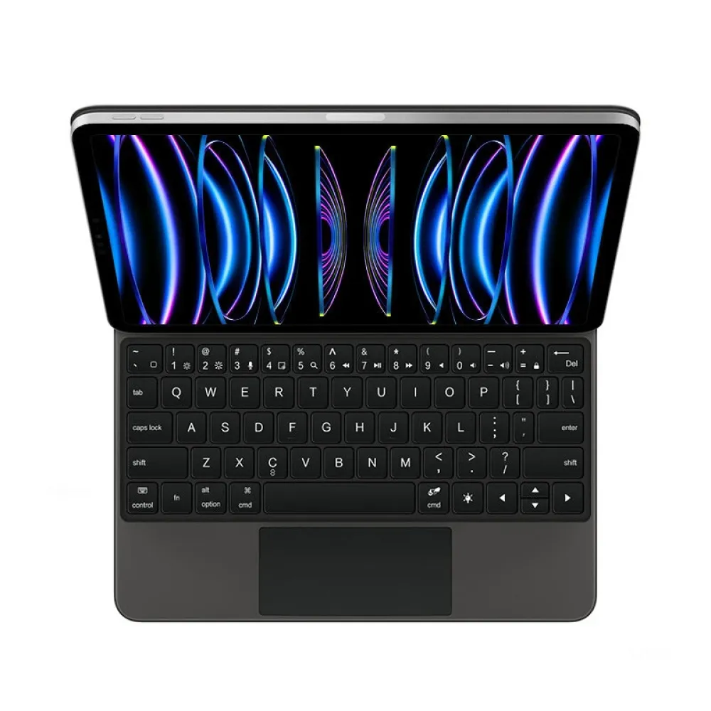 Schutzhülle mit mehrsprachiger Tastatur für das iPad Air 13 M2 mit Touchpad, faltbarer beleuchteter Tablet-Cover Schutzhülle mit mehrsprachiger Tastatur für das iPad Air 13 M2 mit Touchpad, faltbarer beleuchteter Tablet-Cover