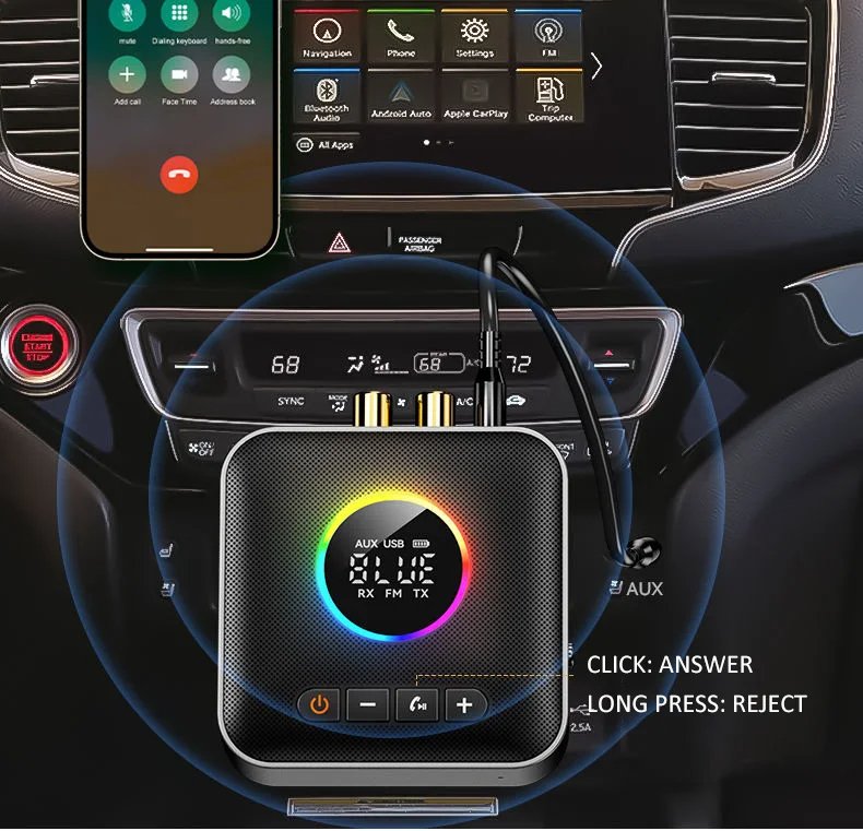 M10-1-zu-2-Bluetooth-54-Audio-Empfaumlnger-FM-Modulator-Transmitter-mit-RGB-Licht-Freisprechfunktion-2013136-18