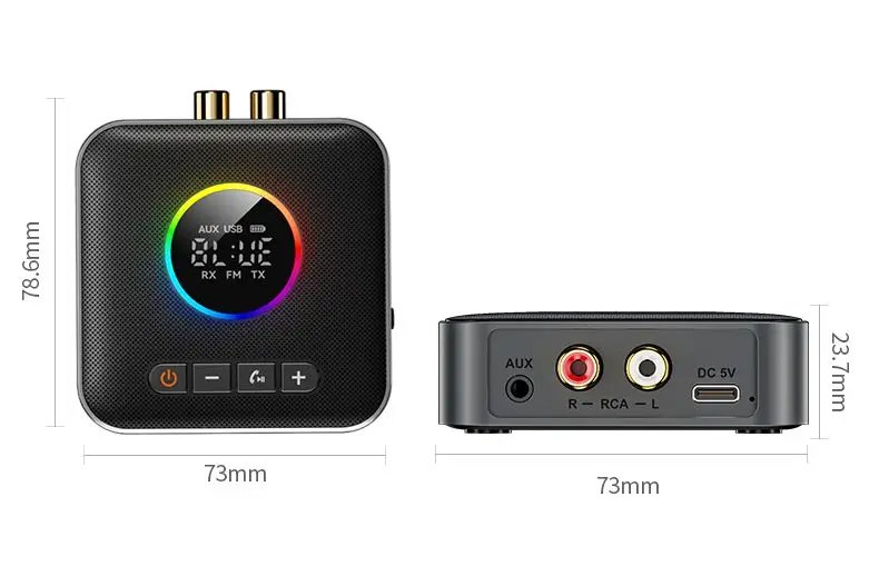 M10-1-zu-2-Bluetooth-54-Audio-Empfaumlnger-FM-Modulator-Transmitter-mit-RGB-Licht-Freisprechfunktion-2013136-34