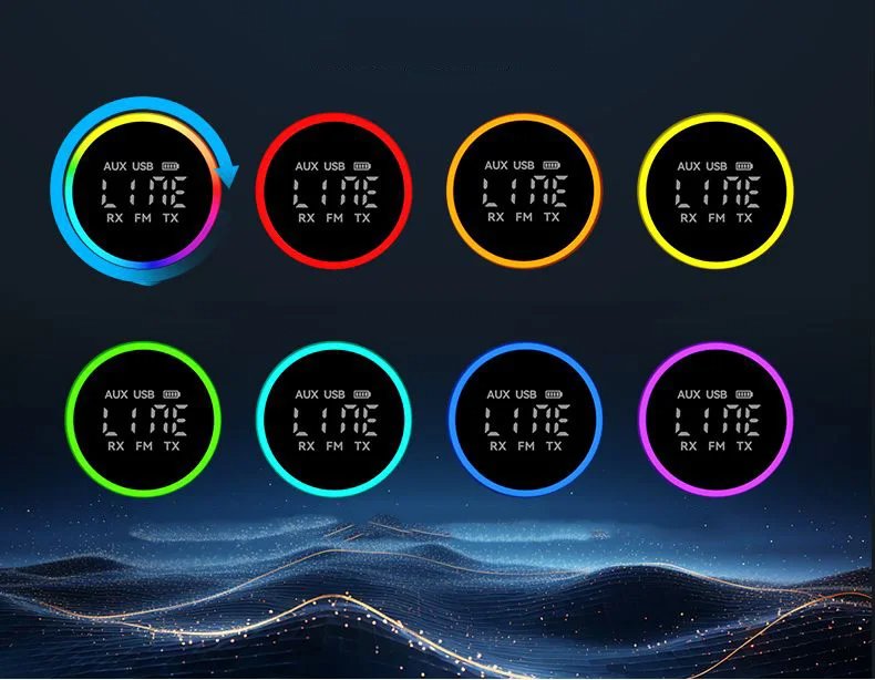 M10-1-zu-2-Bluetooth-54-Audio-Empfaumlnger-FM-Modulator-Transmitter-mit-RGB-Licht-Freisprechfunktion-2013136-8