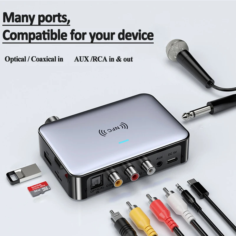 M16-Pro-Bluetooth-Audio-Empfaumlnger-Transmitter-NFC-Stereo-35-mm-AUX-Klinkenanschluss-Optisch-Koaxi-2001633-2