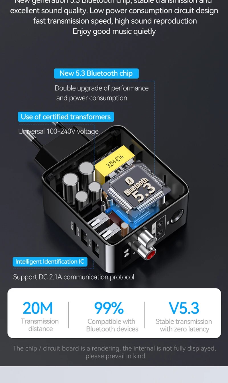 OMS-H6-Bluetooth-53-Audio-Transmitter-Empfaumlnger-35mm-AUXRCAU-DiskTFUSB65mm-MIC-Karaoke-HIFI-Stere-2003495-18