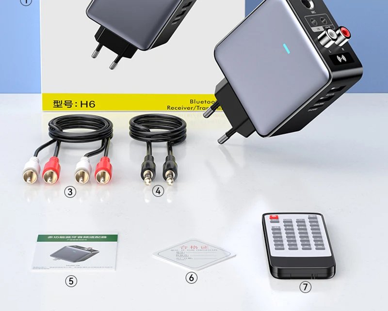 OMS-H6-Bluetooth-53-Audio-Transmitter-Empfaumlnger-35mm-AUXRCAU-DiskTFUSB65mm-MIC-Karaoke-HIFI-Stere-2003495-24